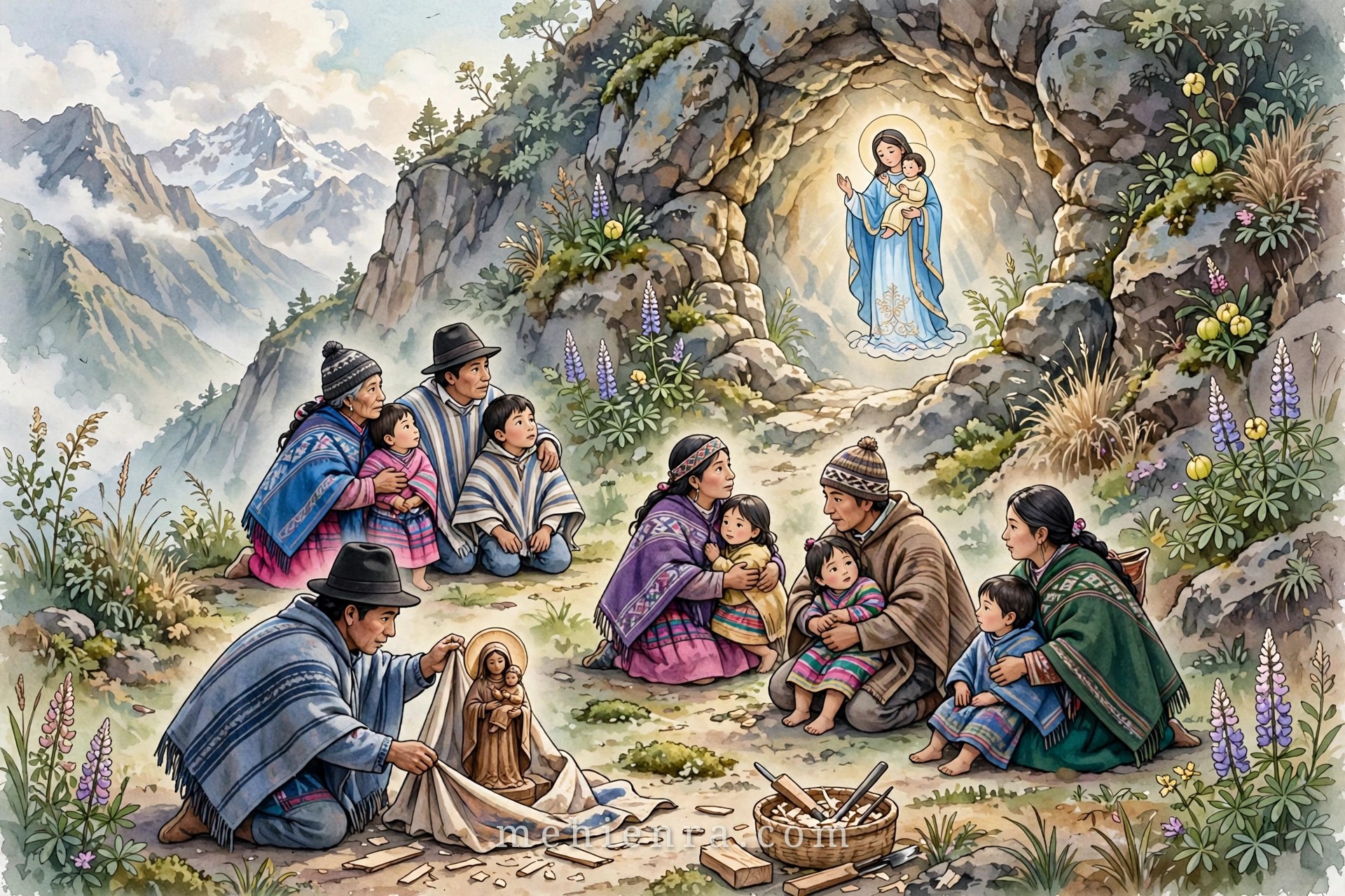 Đức Mẹ Dâng Chúa El Quinche — “La Pequeñita”, Bổn Mạng của Ecuador — tranh minh hoạ