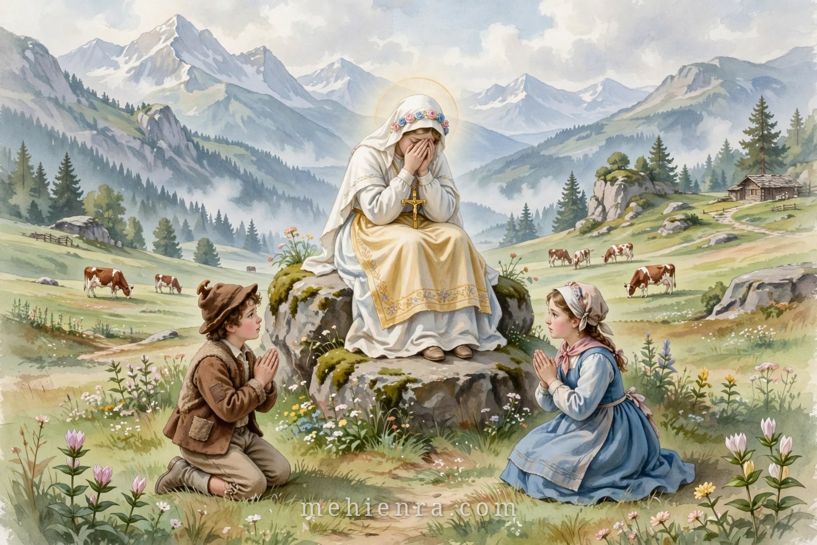 Đức Mẹ La Salette — tranh minh hoạ